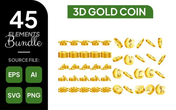 3D Gold Coin Collection: A Designer's Guide to Digital Luxury