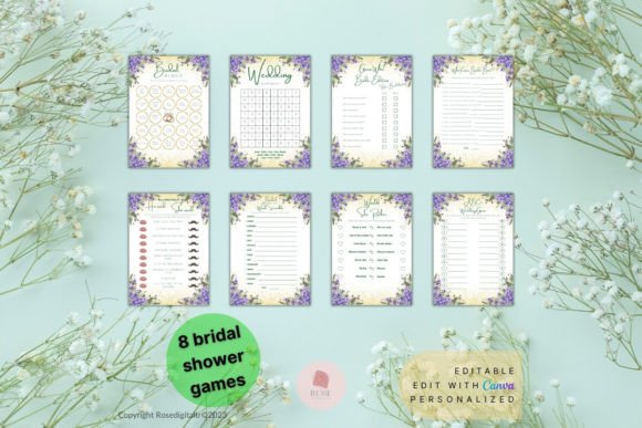 Bridal Shower Games Lavender: Elevate Your Celebration with Elegant, Editable Templates