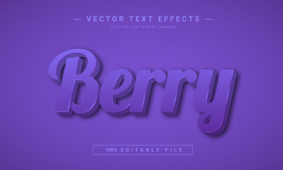Bring Your Text to Life with the Berry Editable Effect