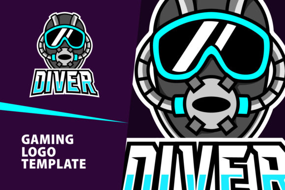 Diver Mascot Gaming Logo: A Bold Asset for Esport Branding
