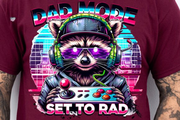 Gamer Raccoon PNG: Rad Dad Mode Unleashed