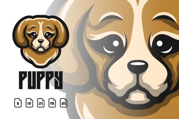 Illustration Puppy Mascot Logo: A Playful Asset for Modern Brands