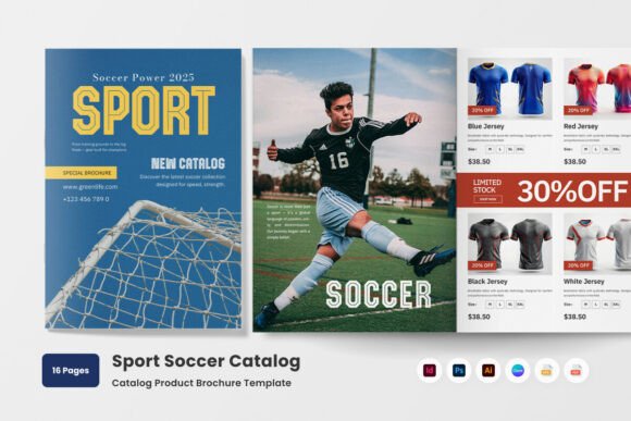 Modern Football Brand Catalog: Your Dynamic Soccer Marketing Toolkit