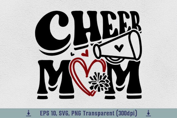 Retro Cheer Mom SVG: Vintage Spirit for Modern Designs