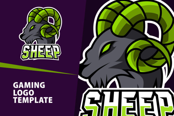 Sheep Mascot Gaming Logo: Your Esport Branding Asset