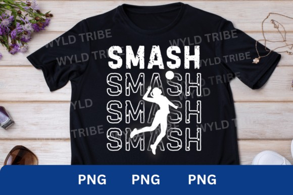 Smash Volleyball Sports Player PNG: High-Energy Design Asset