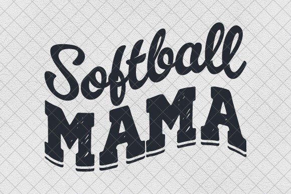 Softball Mama PNG Coquette Bow Dots: A Unique Design Asset