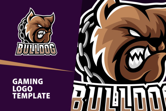 Unleash the Pack: BullDog Mascot Gaming Logo Design