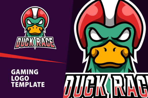 Unleashing the Spirit of the Race: The Duck Race Mascot Gaming Logo